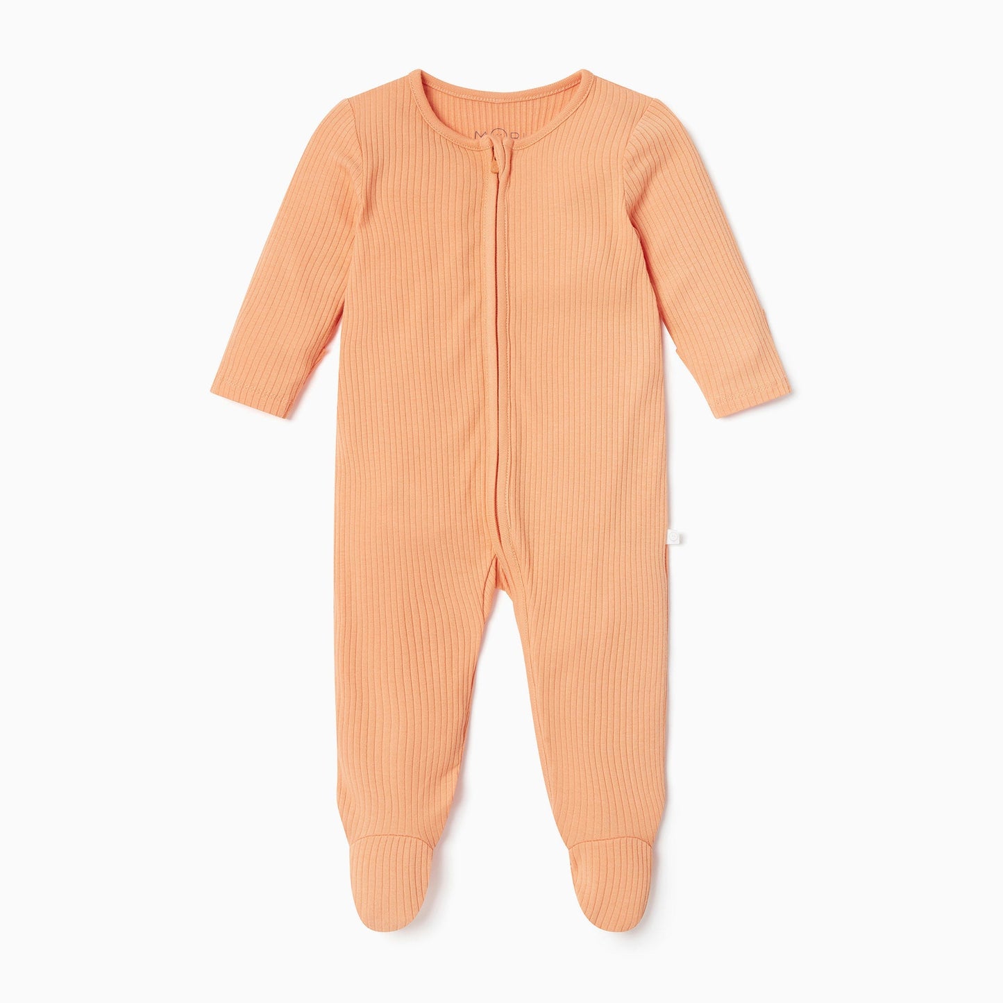 Ribbed Zip-Up Sleepsuit