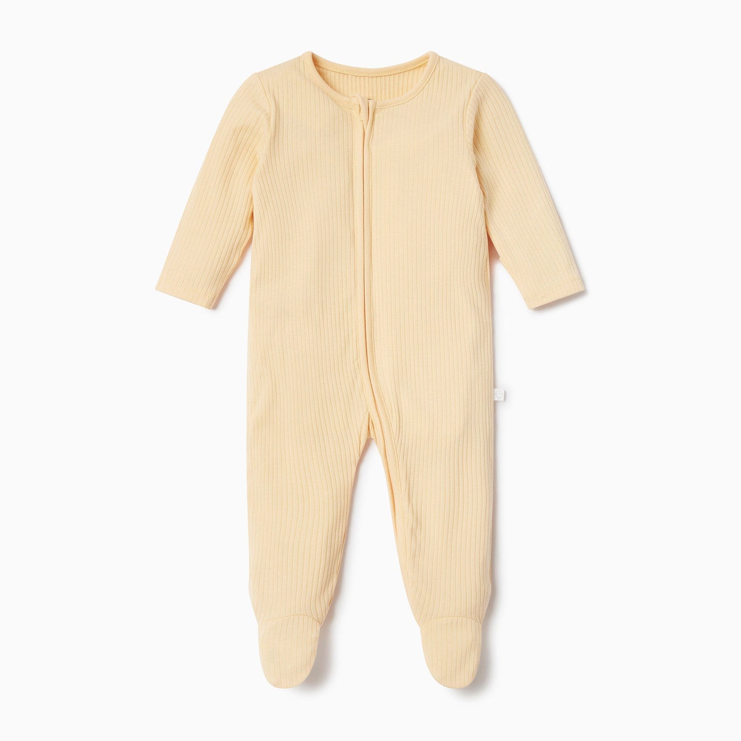 Ribbed Zip-Up Sleepsuit