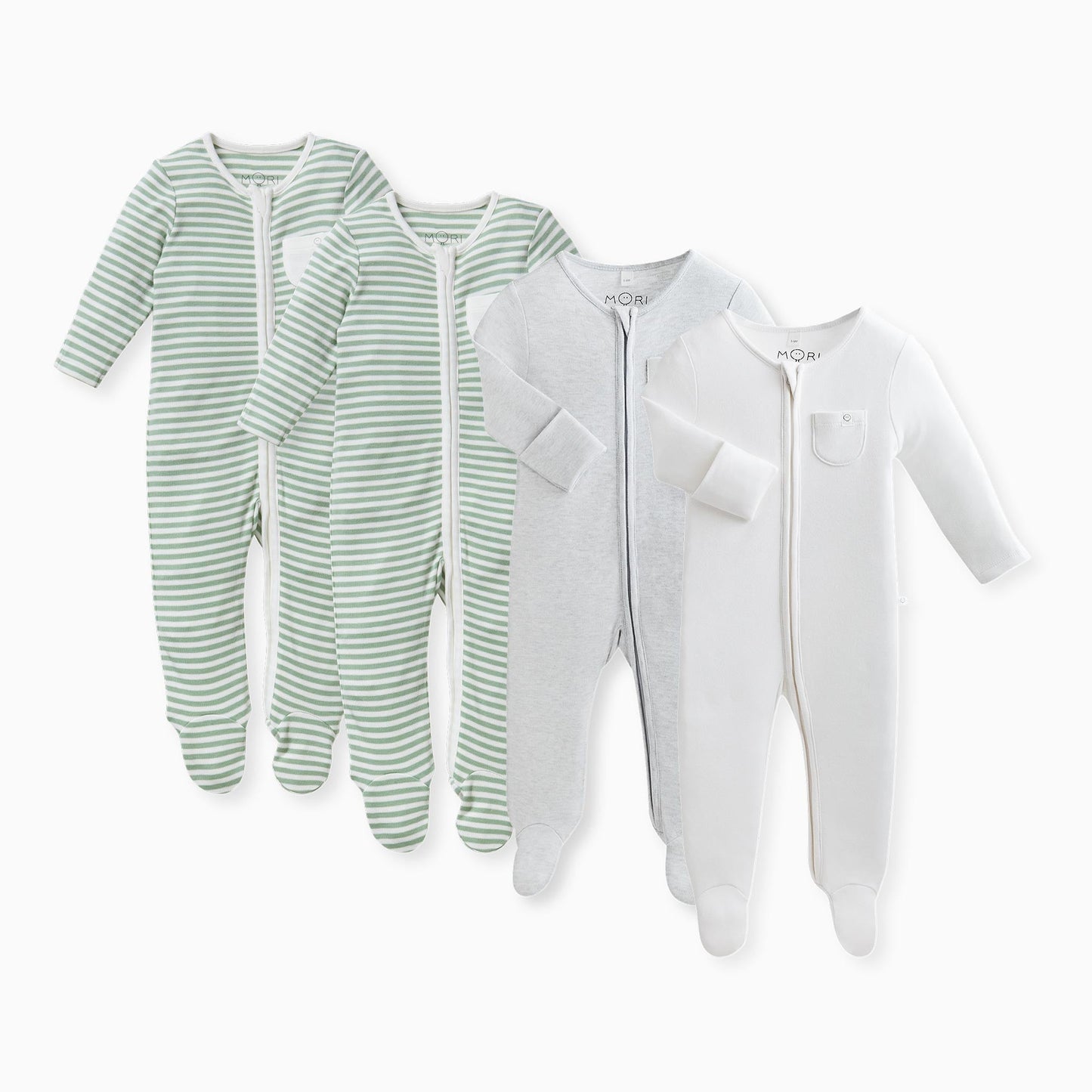 Clever Zip Sleepsuit 4 Pack