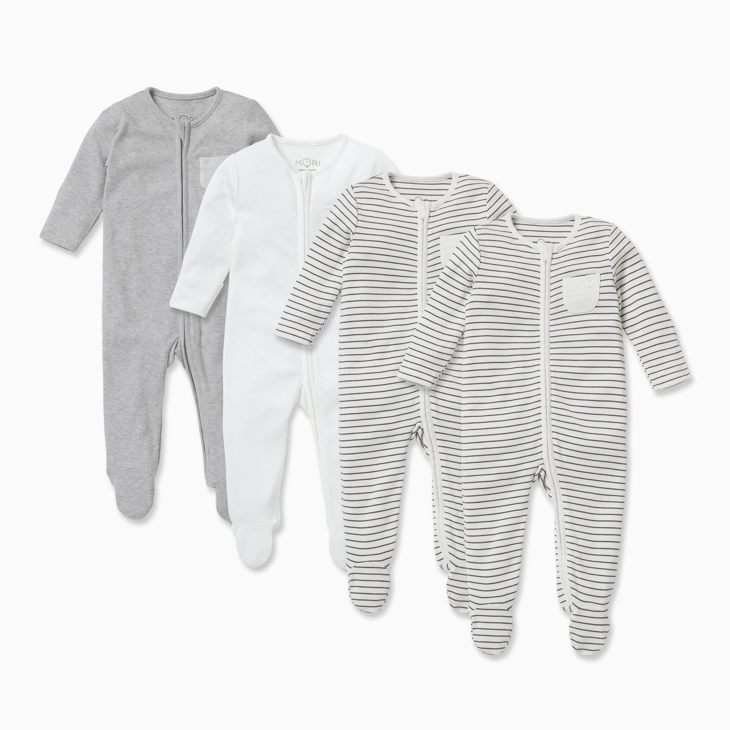 Clever Zip Sleepsuit 4 Pack