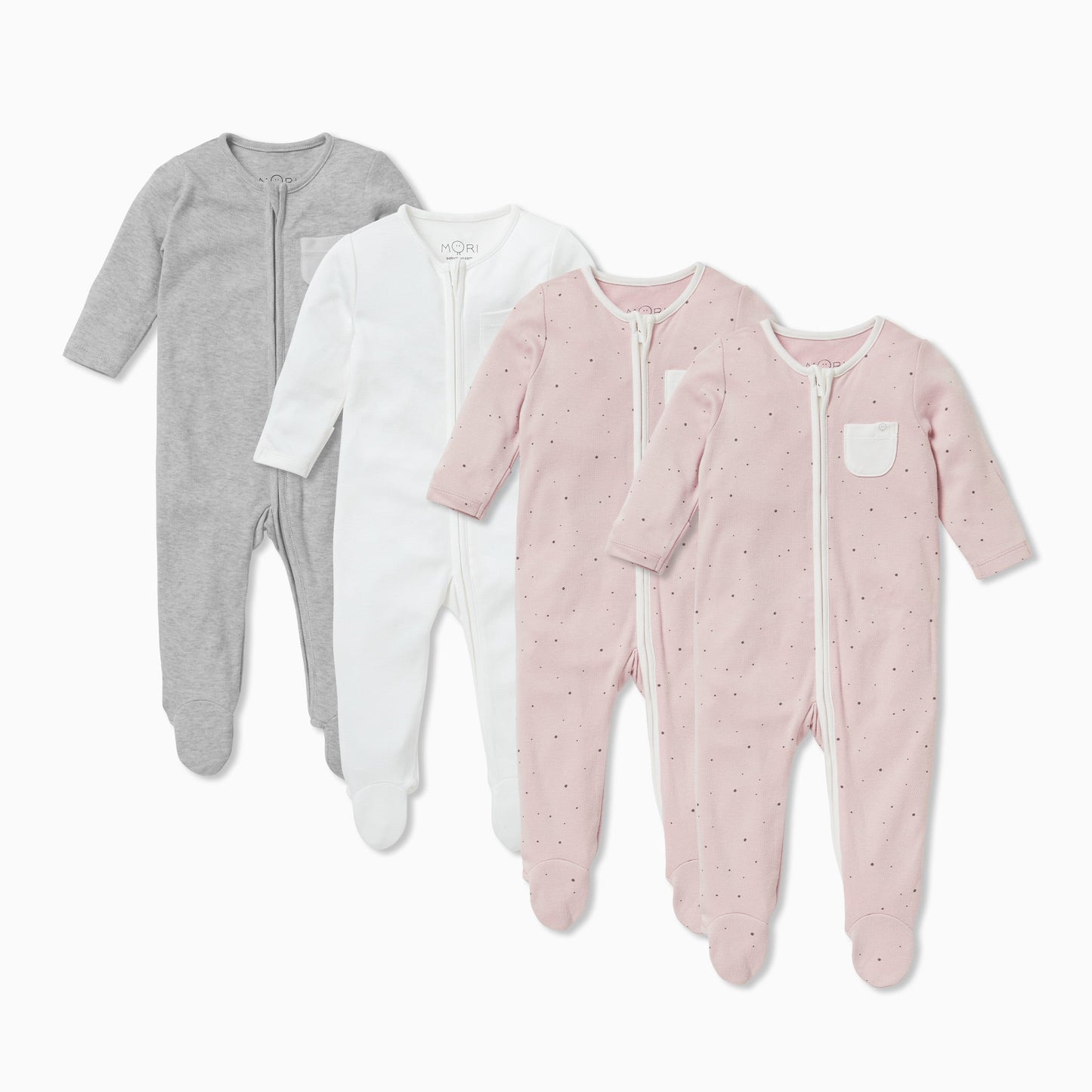 Clever Zip Sleepsuit 4 Pack