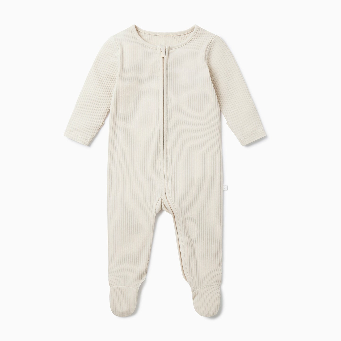 Ribbed Zip-Up Sleepsuit