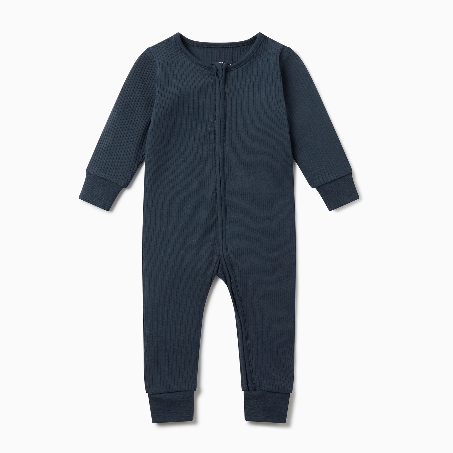 Ribbed Zip-Up Sleepsuit